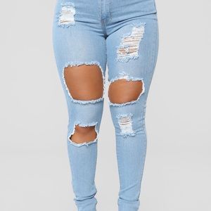 Fashion Nova High Rise Jeans